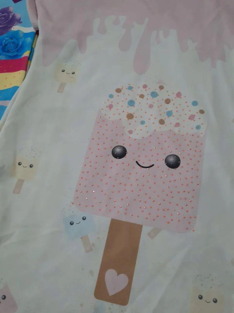 Vestidos com strass infantil - 6 e 8 anos - Foto 2
