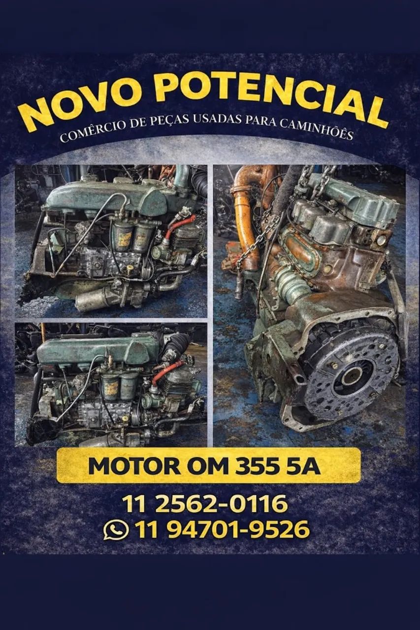 MOTOR 355 5A COMPLETO COM EMBREAGEM NOVA