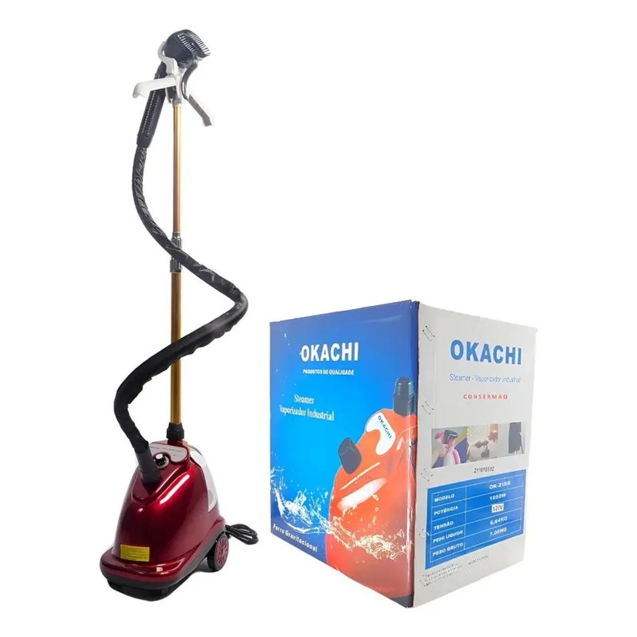 Vaporizador / Steamer Industrial OKACHI - Ferro Gravitacional