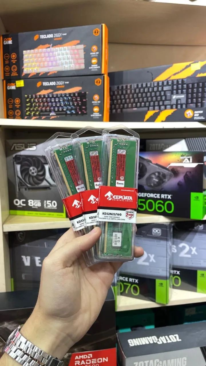 Memória RAM Keepdata DDR4 16GB 3200MHz - Nova | KLS Informática