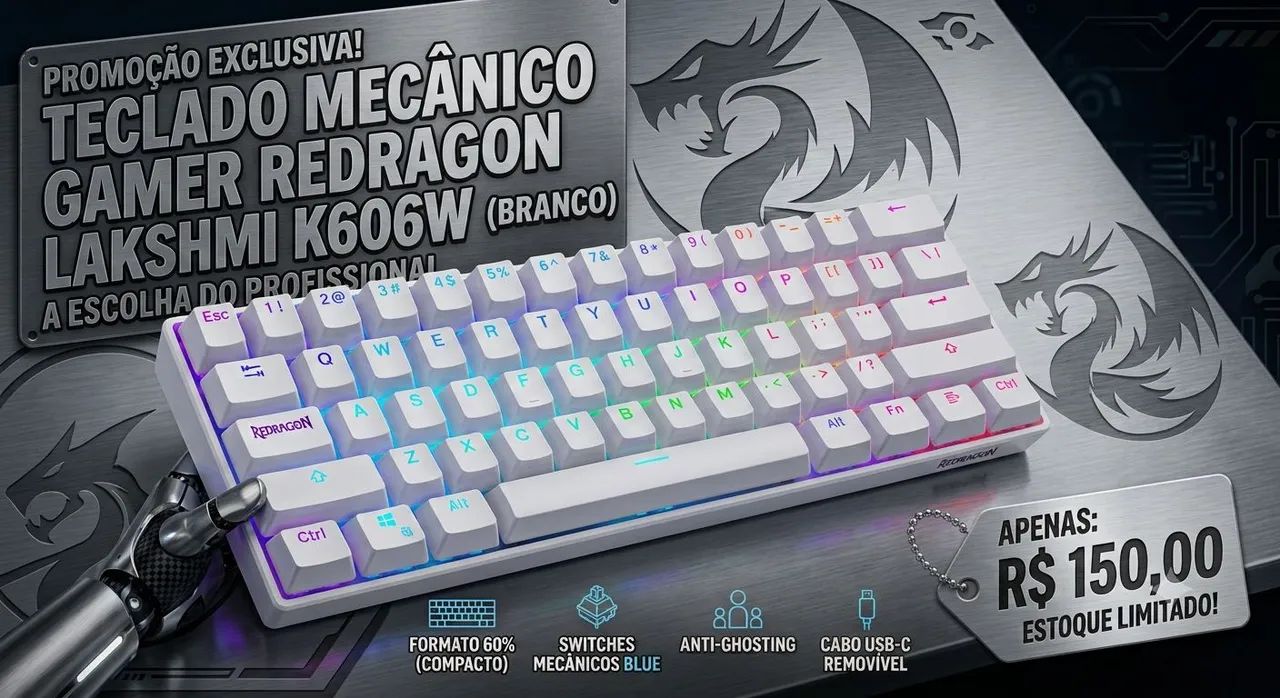 Teclado Redragon Lakshmi 60%