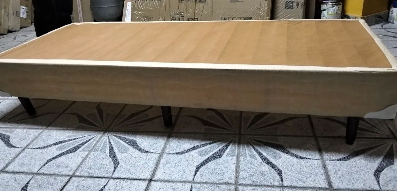 Cama box solteiro com colchão 