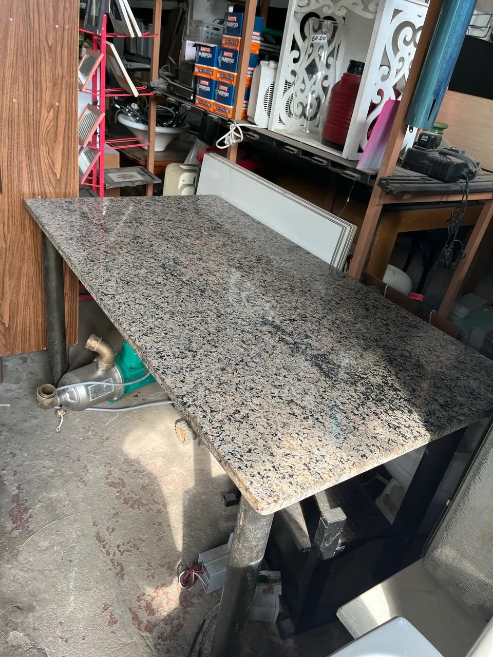 Mesa de granito com estrutura de ferro  - Foto 3
