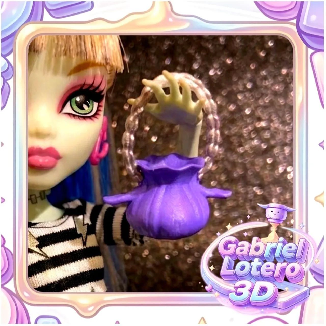 Bolsa para a boneca Monster High Spectra Básica - impressão 3D
