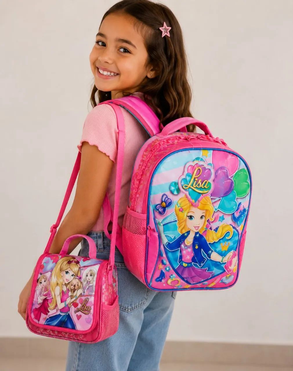 Kit escolar infantil mochila+ lancheira clio