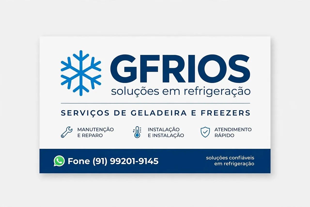 Serviços de geladeiras e freezers 150$