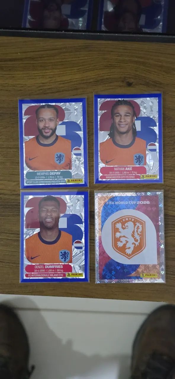 Figurinhas Blue Crumple copa do mundo 2026