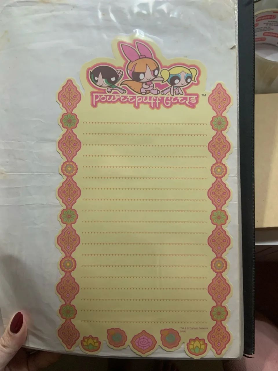 Lote Papel de Carta Meninas Super Poderosas Anos 2000 Original - Foto 5