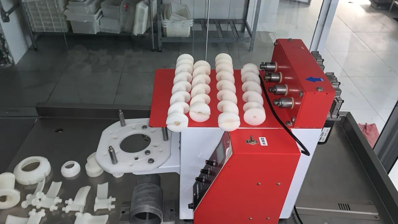 Maquina para salgado duplo recheio compacta print