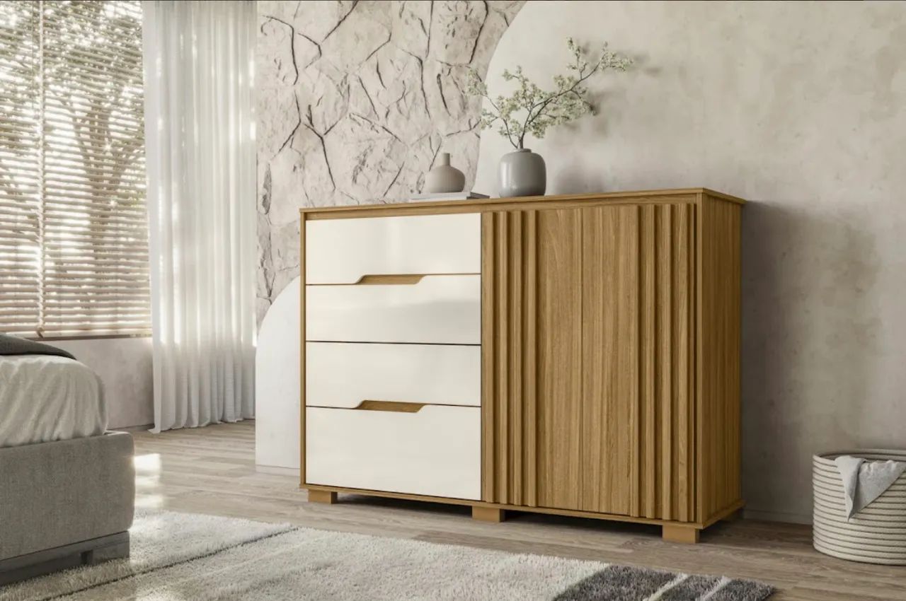 Cômoda Moderna 4 Gavetas