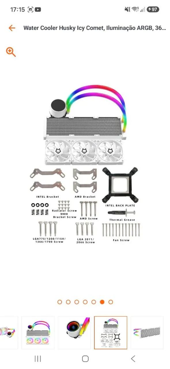 Watercooler Husky Icy comet 360MM - ARGB - Foto 4