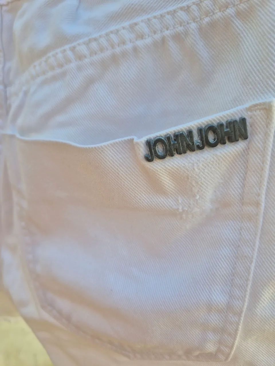 shorts jeans branco john john 36 - Foto 4