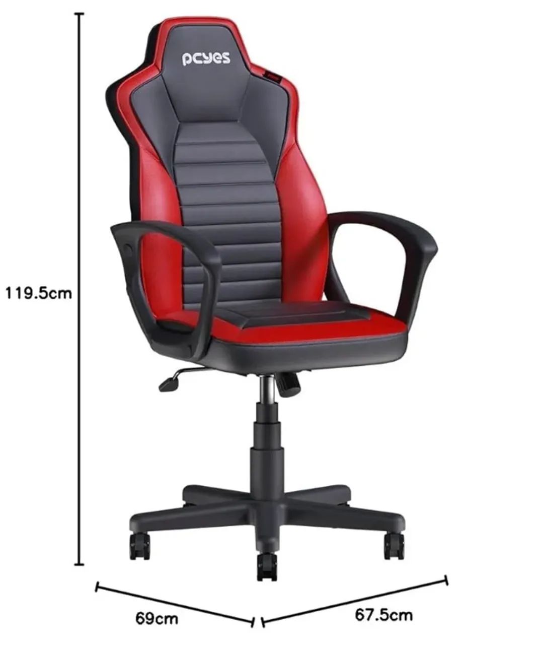Cadeira Gamer Mad Racer Sti Turbo Red Magma - Mrstir10vl Pc Yes *ENTREGA GRÁTIS* - Foto 2