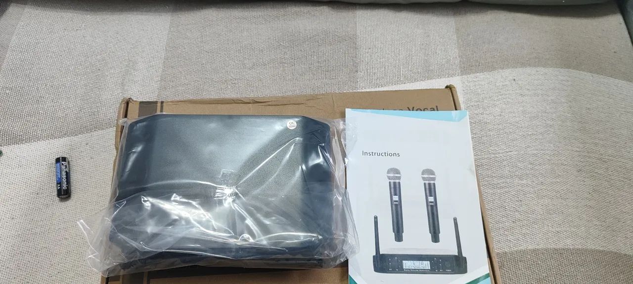 Microfone Sem Fio UHF Profissional Sistema Wireless. - Foto 5