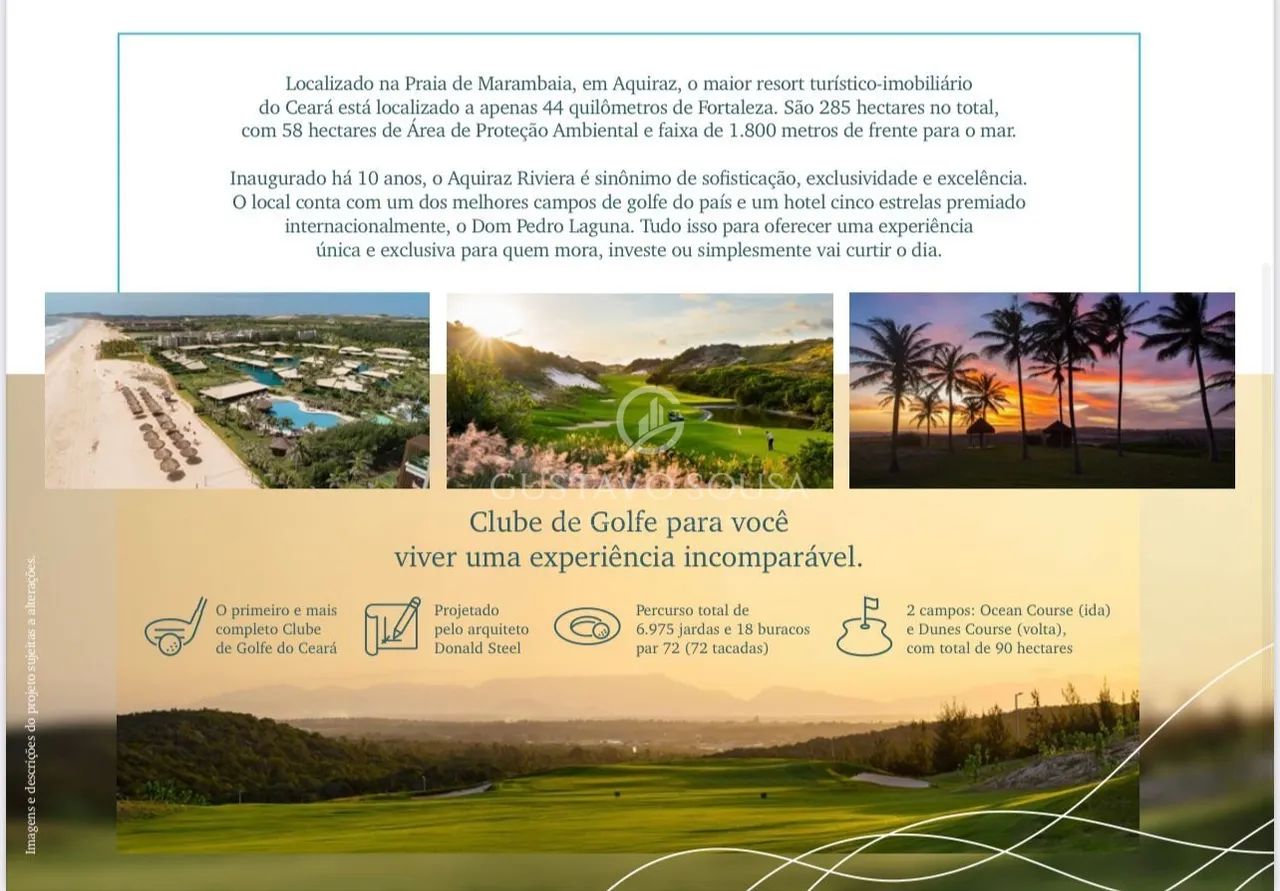 Terreno simplesmente espetacular no Condomínio Aquiraz Riviera na Quadra D, ele é simplesm - Foto 5
