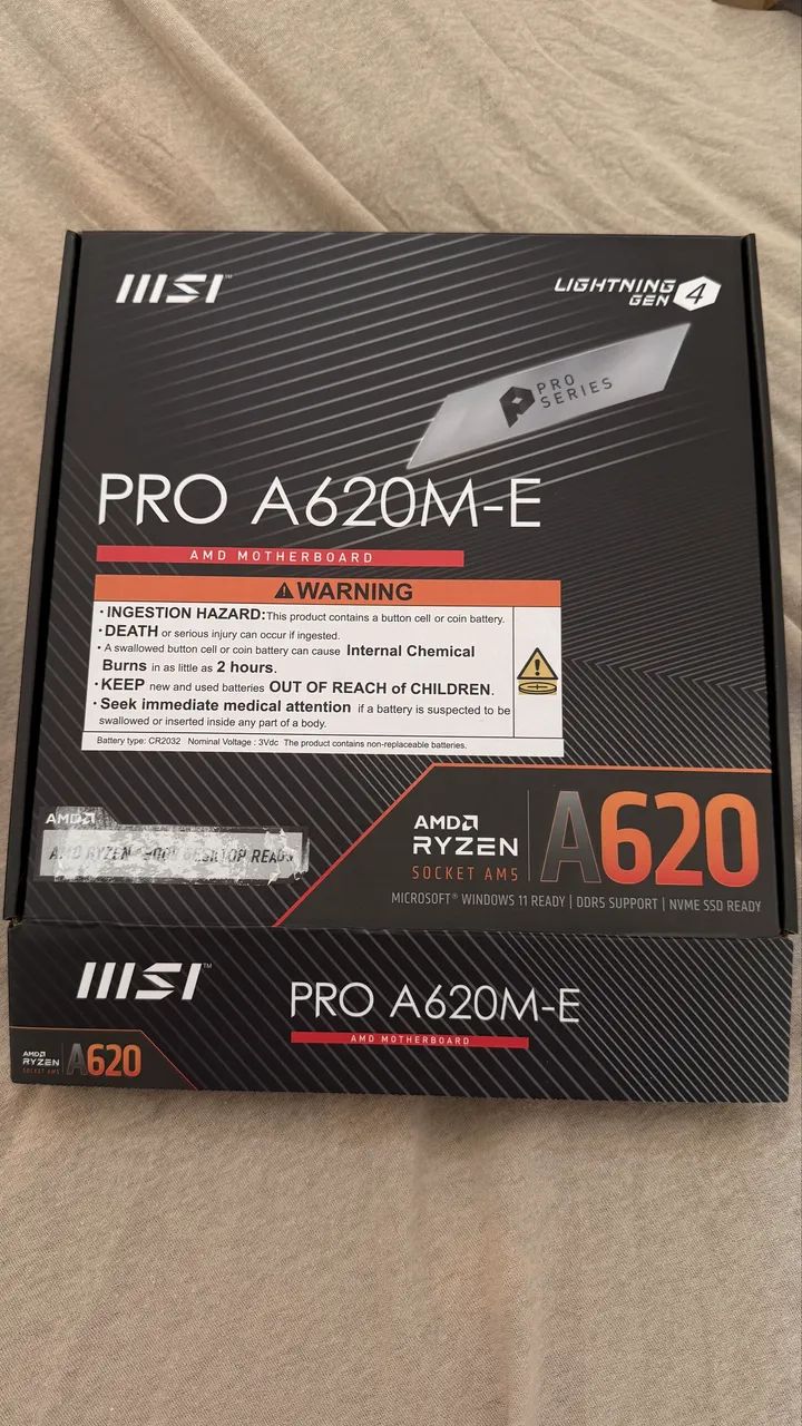 PLACA MAE MSI PRO A620M-E, DDR5, SOCKET AMD AM5, M-ATX, CHIPSET AMD A620M - Foto 2