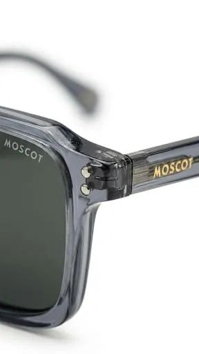Óculos de Sol MOSCOT Quadrado em Acetato Cinza Translúcido Premium - Foto 2