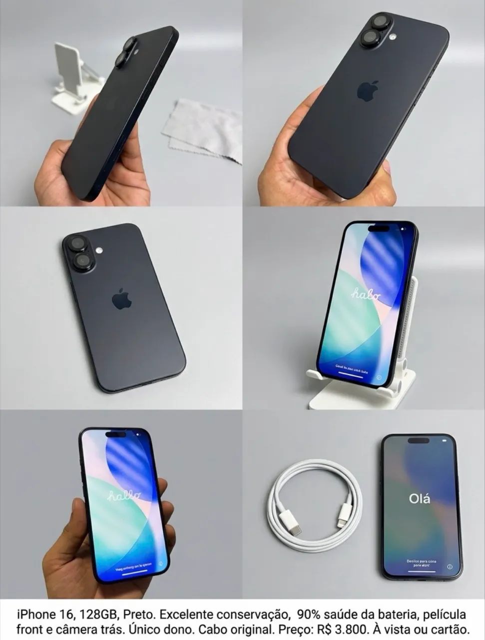 Iphone 16, 128 gb, em excelente estado de conservação. 