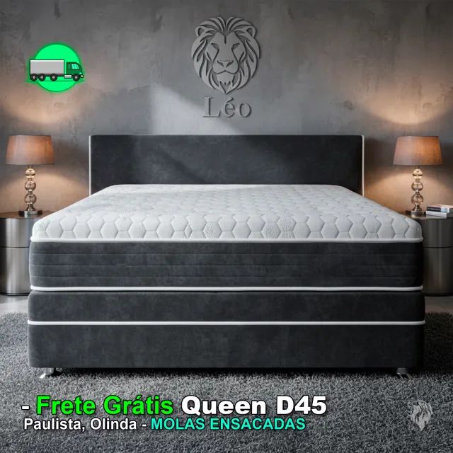 Camas Queen Bipartidas (Base + Colchão) - R$ 1.299