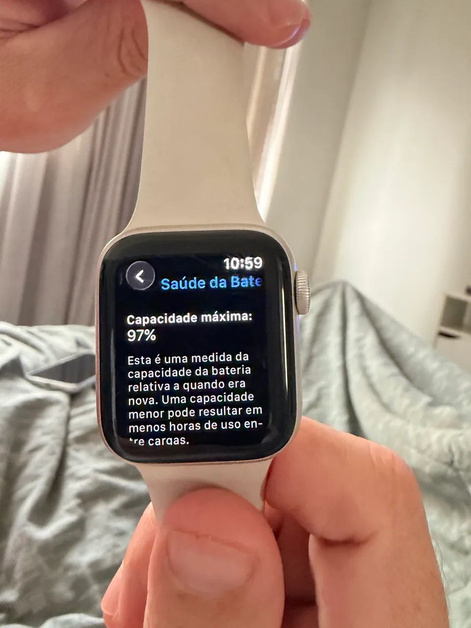 Apple Watch SE 2ª Geração 40mm GPS Estelar - Foto 5