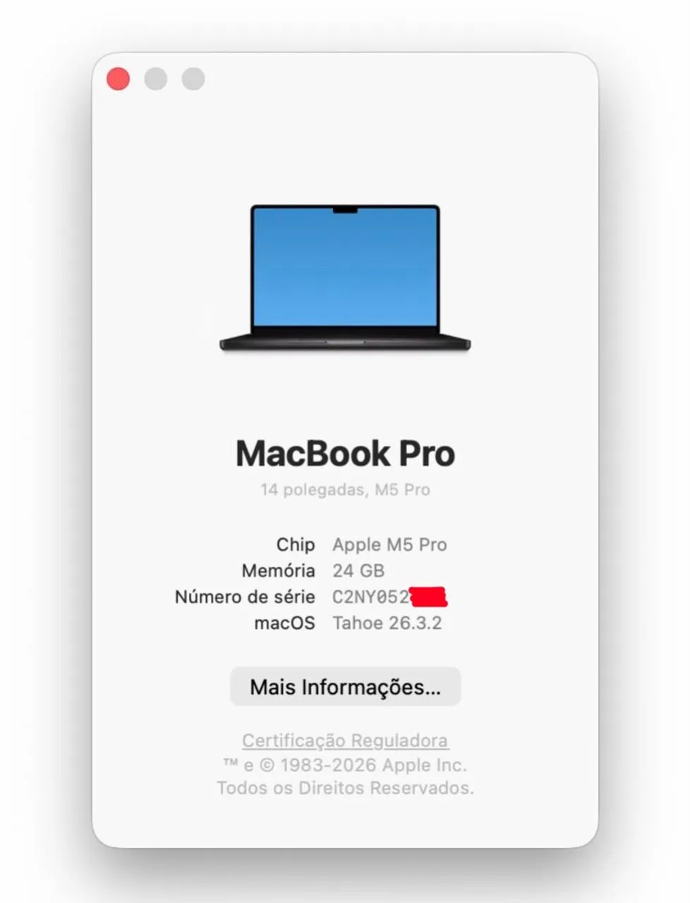 Macbook pro 14 polegadas chip m5 pro 24gb / 1tb garantia até 12/10/2027 ( 24 / 1 tb ) - Foto 4