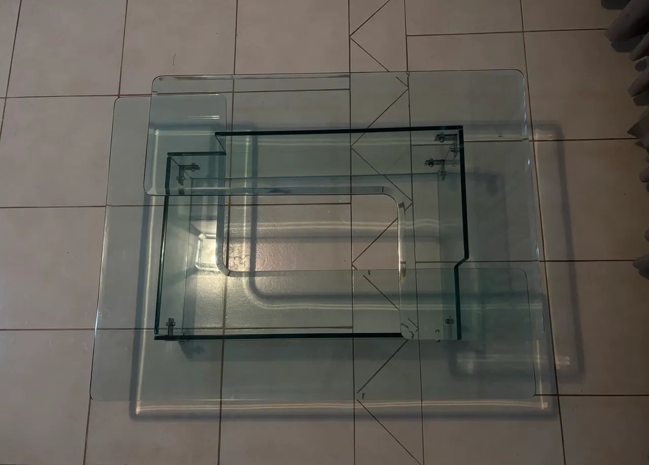 Mesa de Centro Vintage de Vidro -  Peça de Design - Foto 3