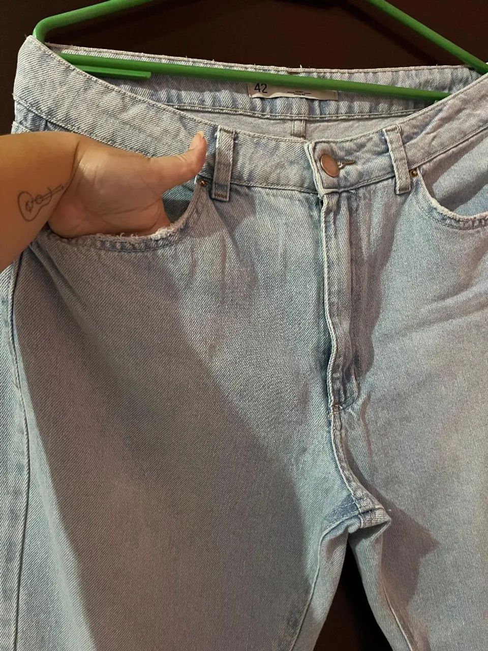 Calça jeans clara c&a tam 42  - Foto 2