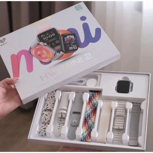 SMART WATCH HW MINI 2 COM 7 PULSEIRAS