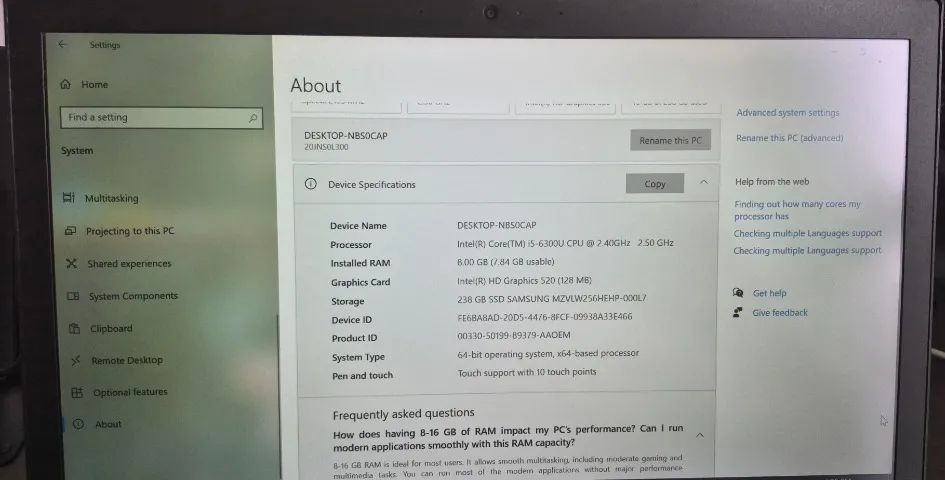 Notebook Lenovo ThinkPad T470 - Foto 3