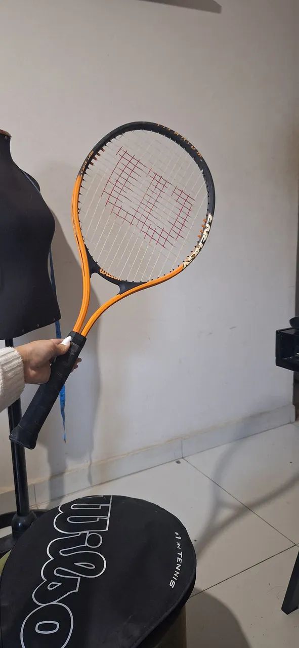 raquete de tênis wilson titanium soft shock 3 - Foto 6