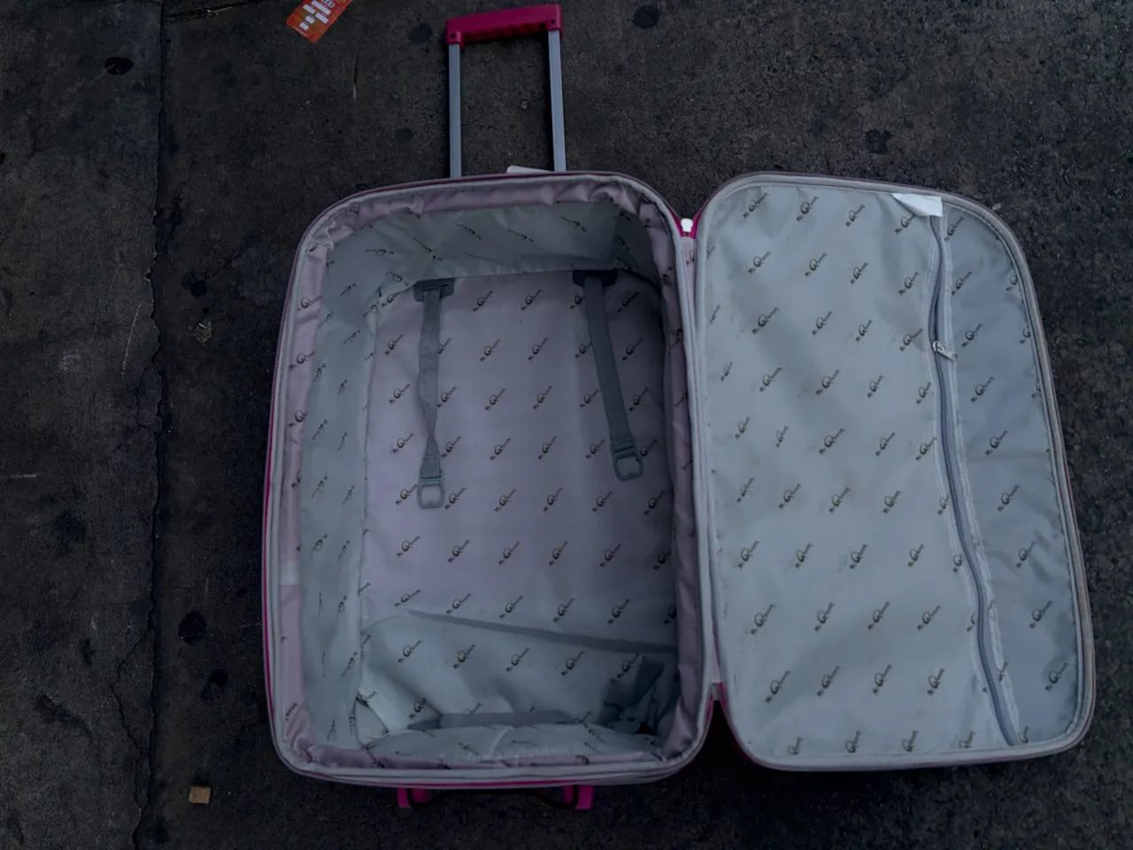 Mala de viagem rosa 20kg - Foto 4
