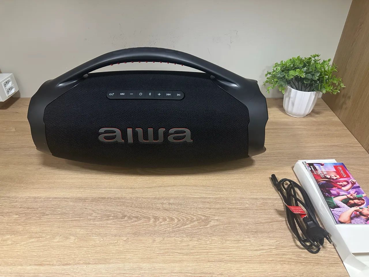 CAIXA DE SOM BOOMBOX AIWA PLUS - NOVA, SEM USO!  - Foto 4