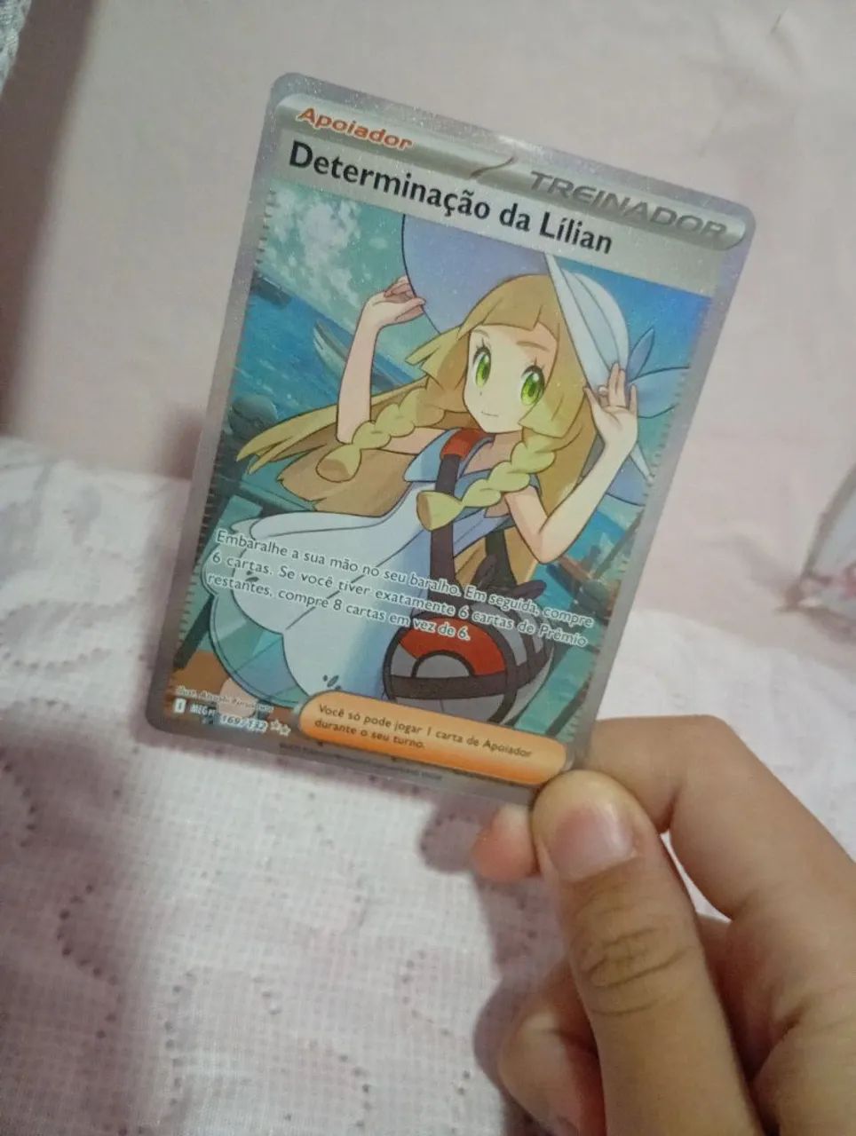 Carta Pokémon Determinação da Lilian 169/132 - Foto 2