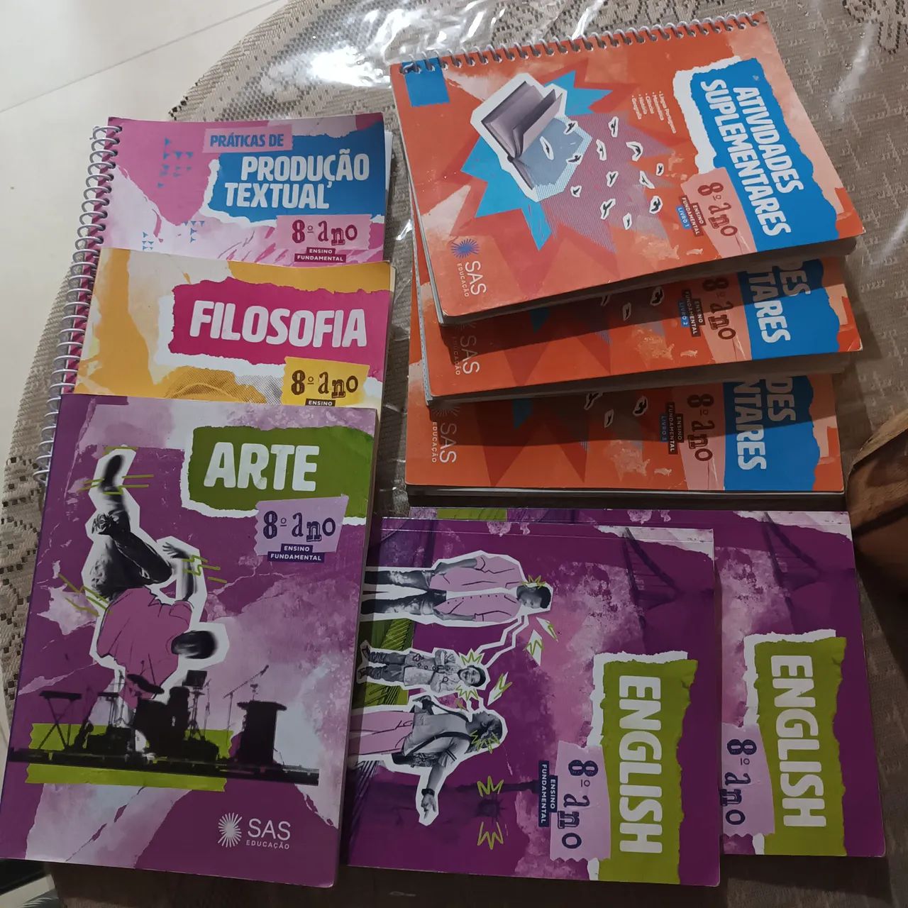 Kit livros SAS Educação - Coleção Asas 8° ano 2025 - Livros e Kit livros SAS Educação - Coleção Asas 8° ano 2025 - Livros e
