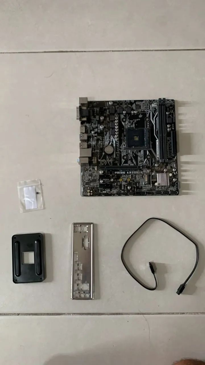 Placa mãe AM4 asus prime A320m-k - Foto 2