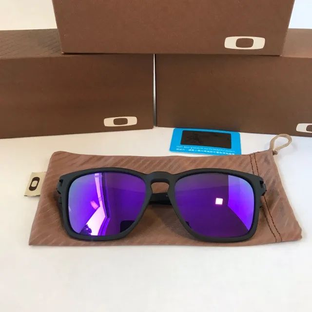 óculos de sol oakley latch squared violeta lentes polarizadas