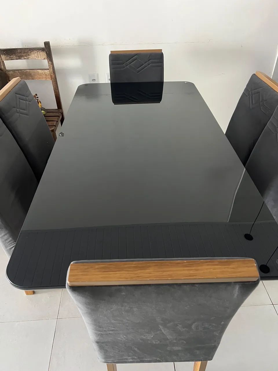 Mesa de janta de 6 cadeira