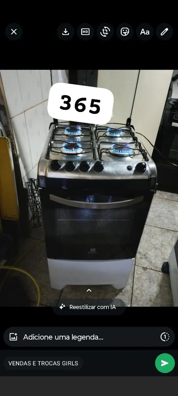 Fogão funcionando excelente 