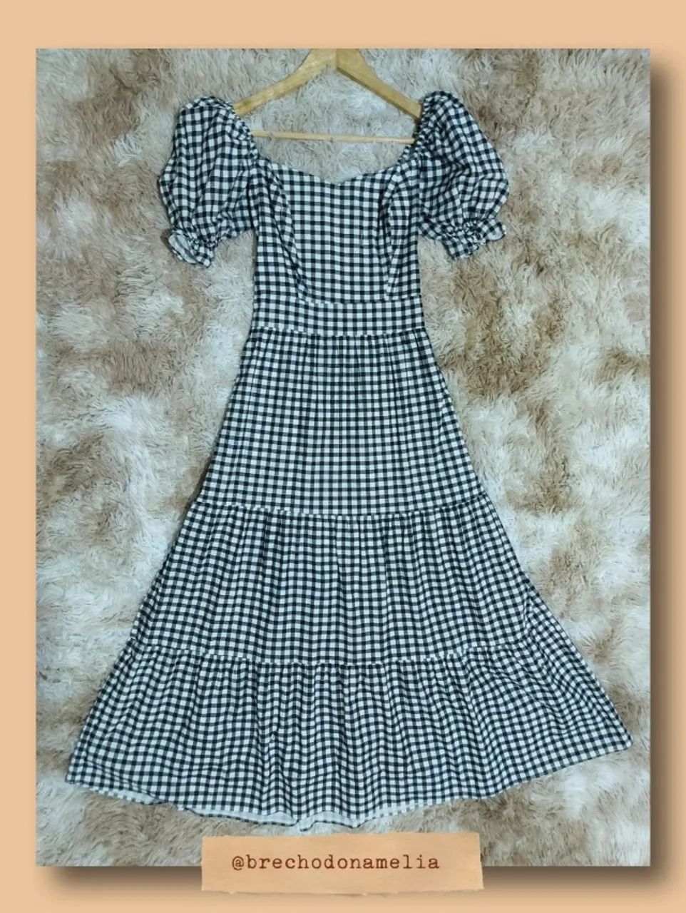 Vestido Xadrez Luxo