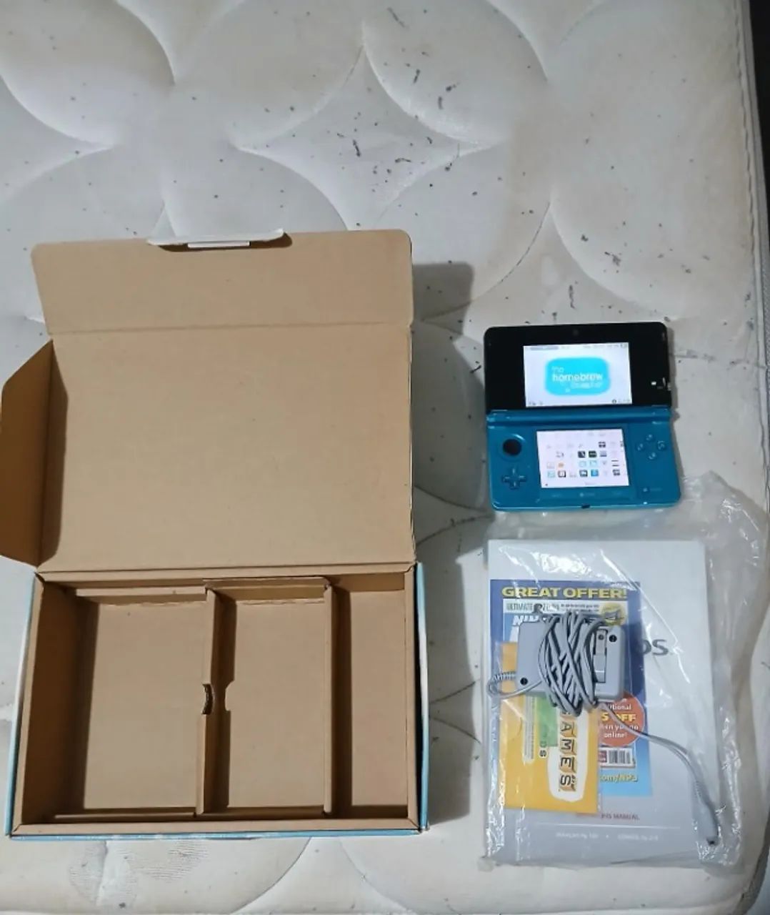 Nintendo 3ds old completo na caixa des.bl.o.q.u.e.ado