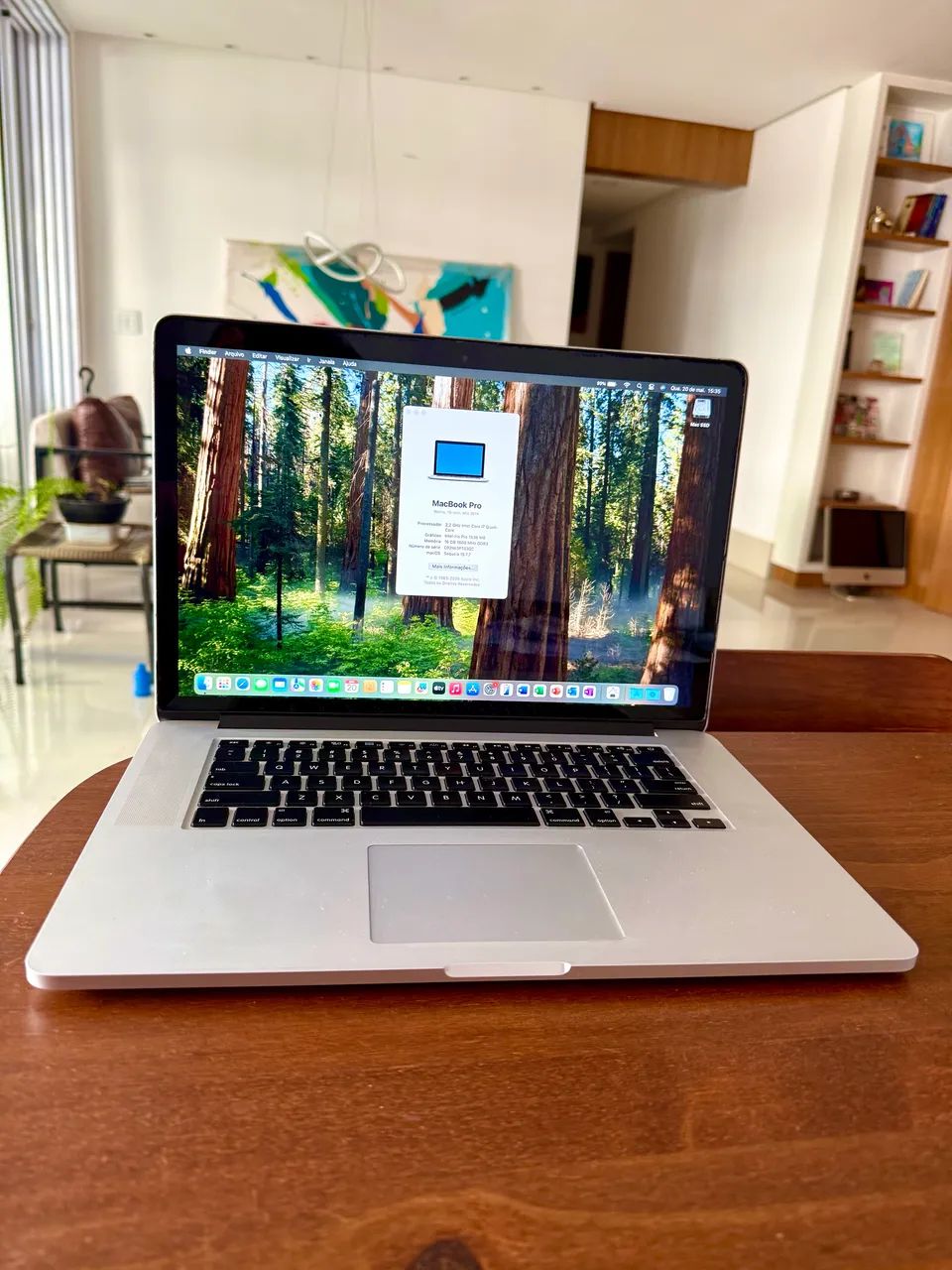MacBook Pro 15Pol. i7-5.1GHz, 16G Ram, 2015, Sequoia, 2.3 Terra