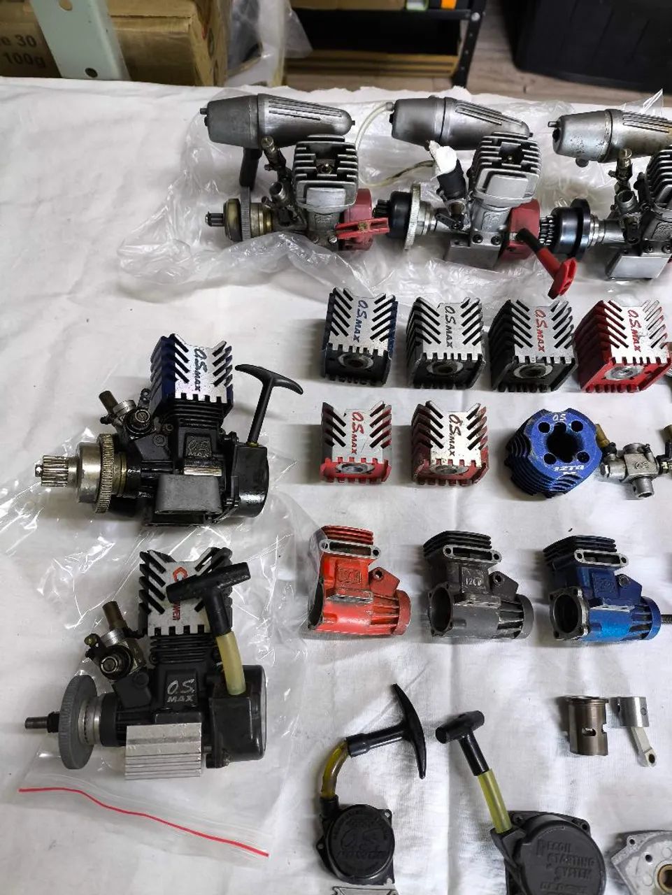 AUTOMODELO NITRO MOTORES O.S. ENGINES  MAX POWER + ACERVO DE PEÇAS - Foto 5