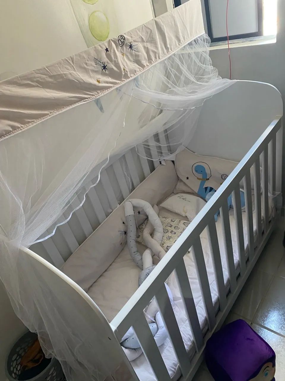 Berço bebê branco