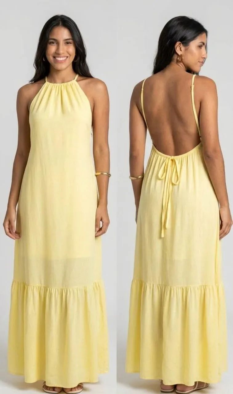 Vestido Longo amarelo 