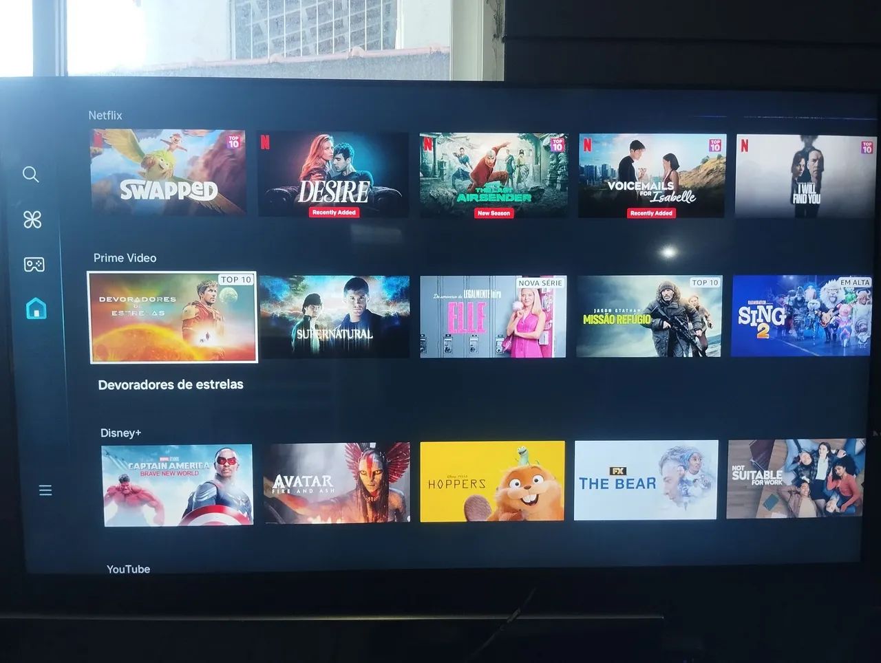 TV SAMSUNG 55 POLEGADAS SMART 4K COM ALEXA E XBOX INTEGRADO  - Foto 4
