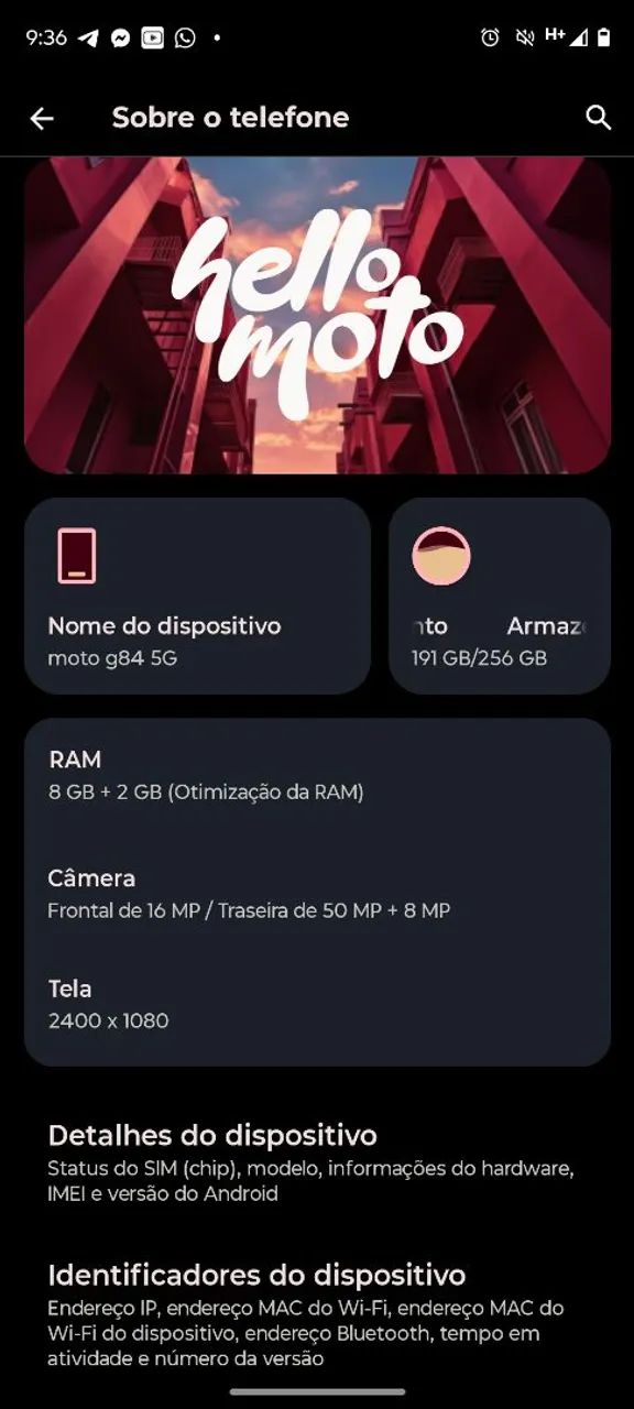 Moto g84 