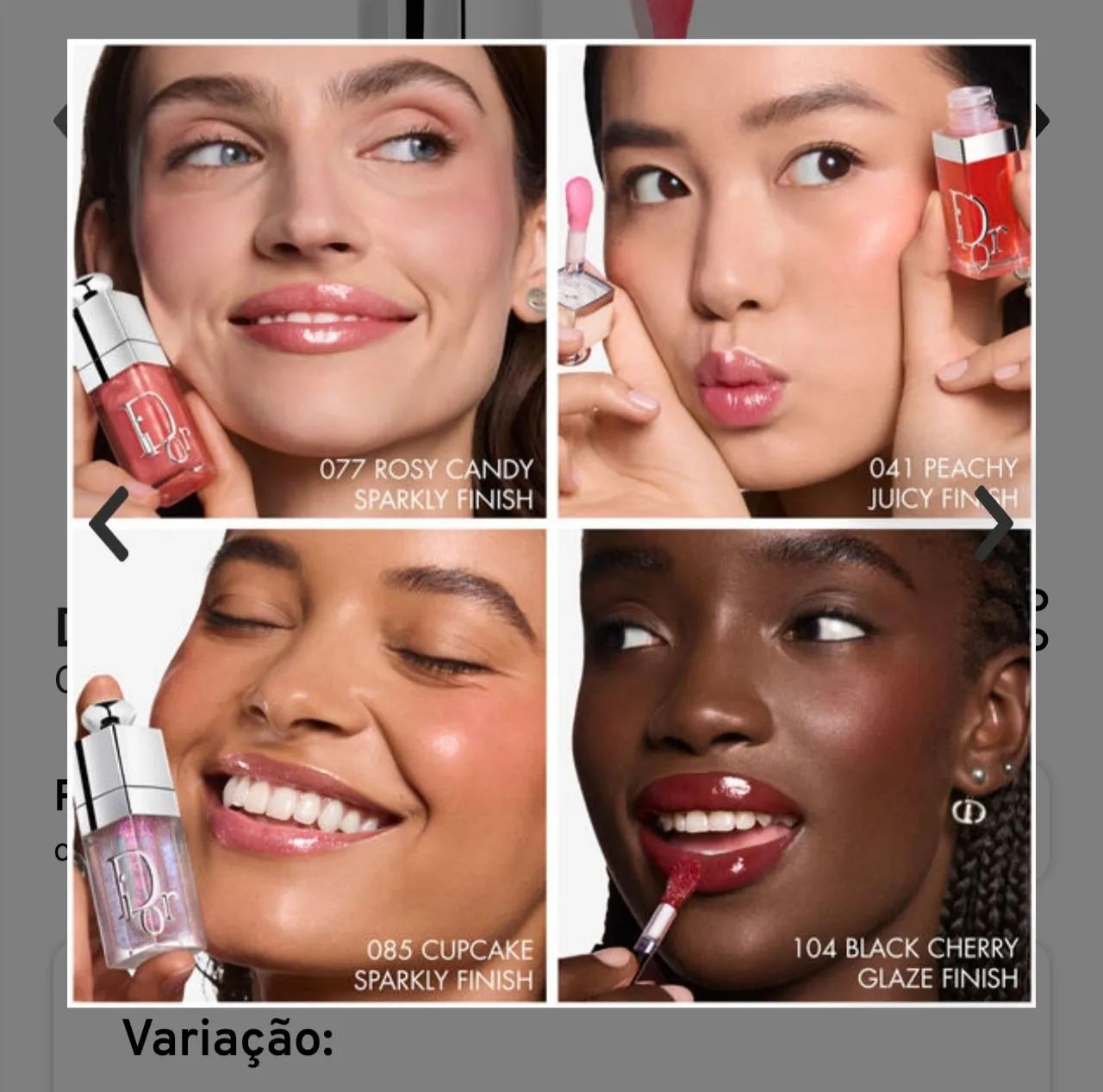  Óleo Labial 6ml / Dior Addict Lip Glow Oil 015 Cherry  - Foto 5