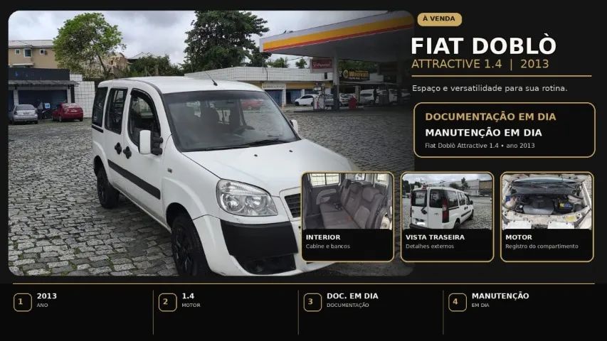 Fiat Doblo Doblo ATTRACTIVE 1.4 Fire Flex 8V 5p 2013