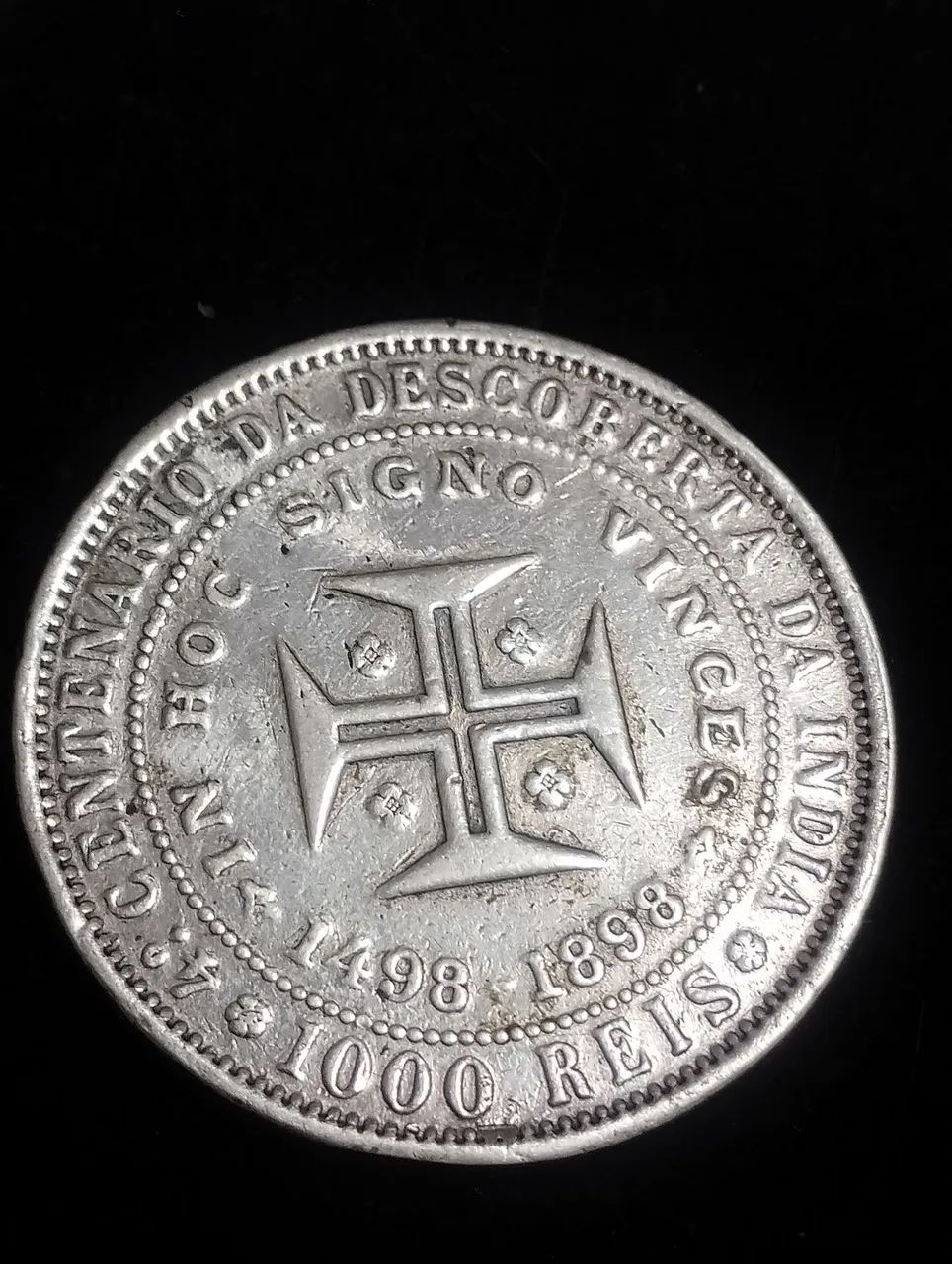 Moeda de prata Portugal 1000 réis 4°centenário da descoberta 
