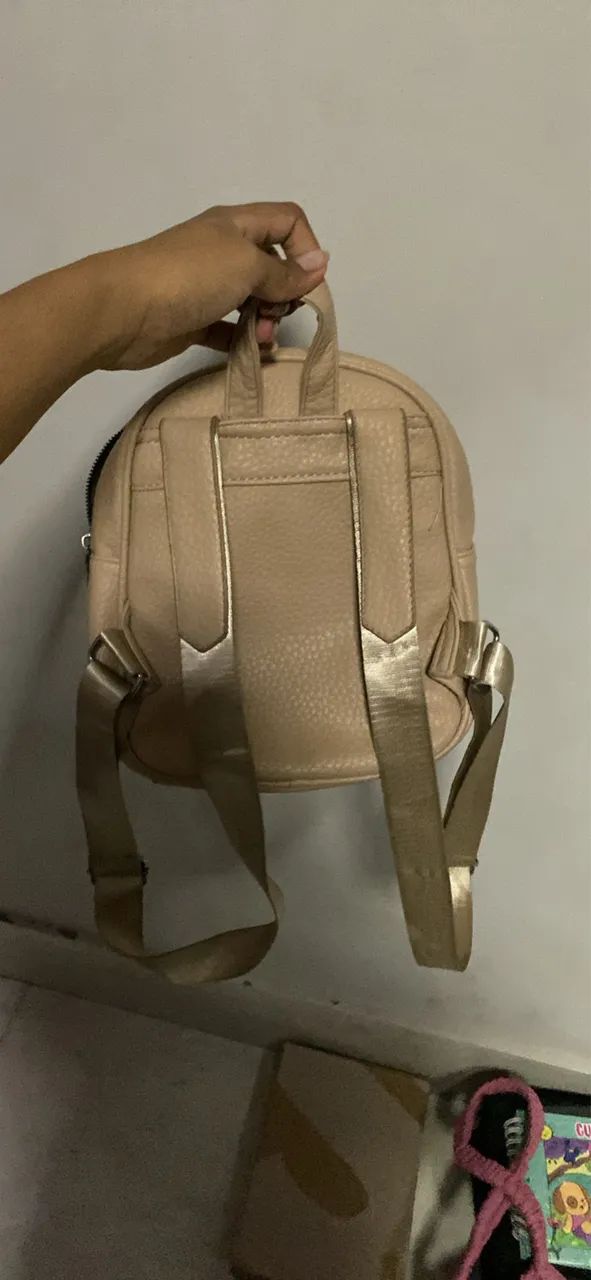 Bolsa mochila de couro  - Foto 3